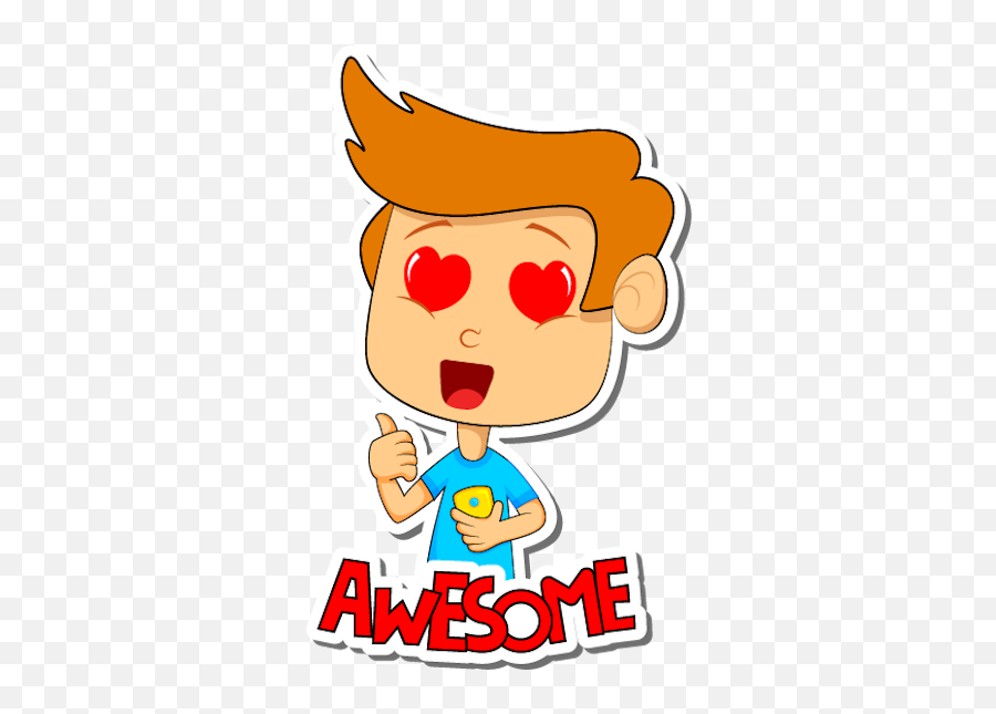 Emotion Kid Sticker - Happy Emoji,Emotion Themed Art
