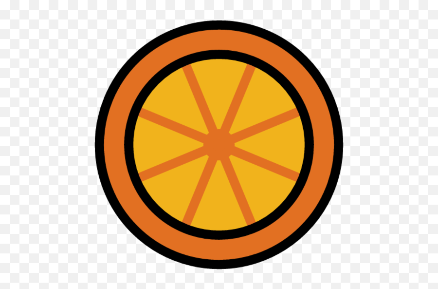 Half Orange Fruit Emoji - Download For Free U2013 Iconduck Dot,Fffruit Emojis