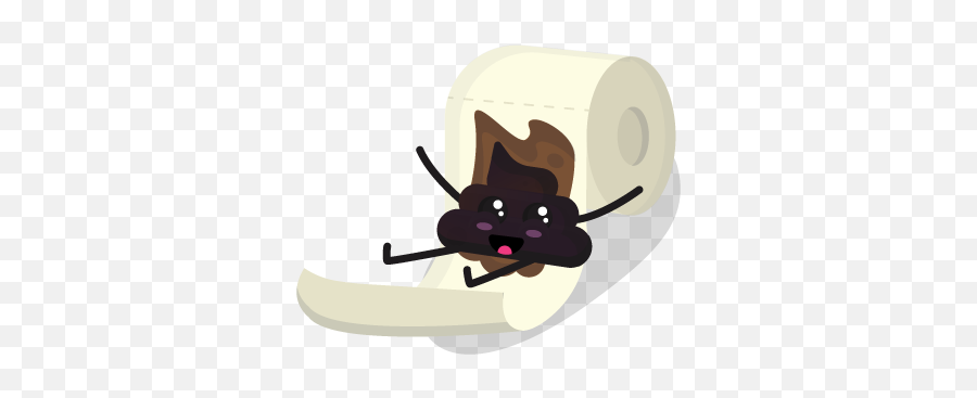 Give Poopie A Chance By Tepes Ovidiu - Fictional Character Emoji,Toilet Paper Emoji