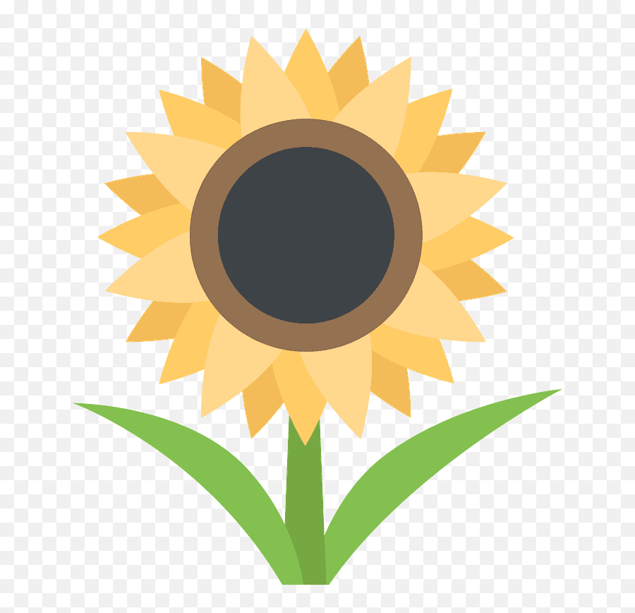 Sunflower Emoji Clipart Free Download Transparent Png - Sunflower Atchison,Yellow Rose Emoticon Facebook