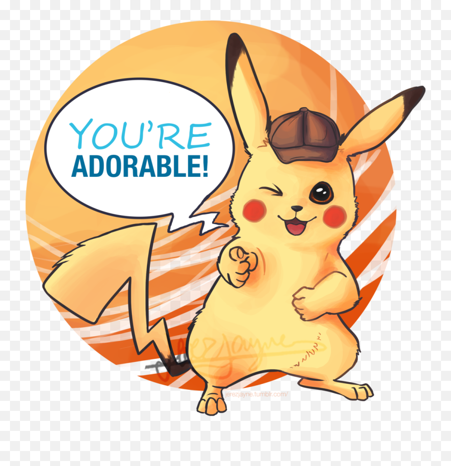 Detective Pikachu - Know Your Meme Clipart Full Size You Re Adorable Emoji,Detective Emoji