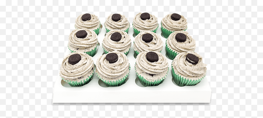 Cookies Cream Cupcakes - Baking Cup Emoji,Edible Emojis For Cake