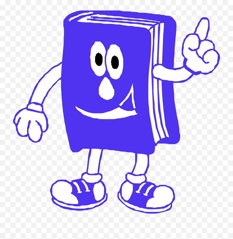 Blue Smile Book Cartoon Drawing Free Image Download - Smiling Book Clipart Png Emoji,Reading Animation Emotions Easier