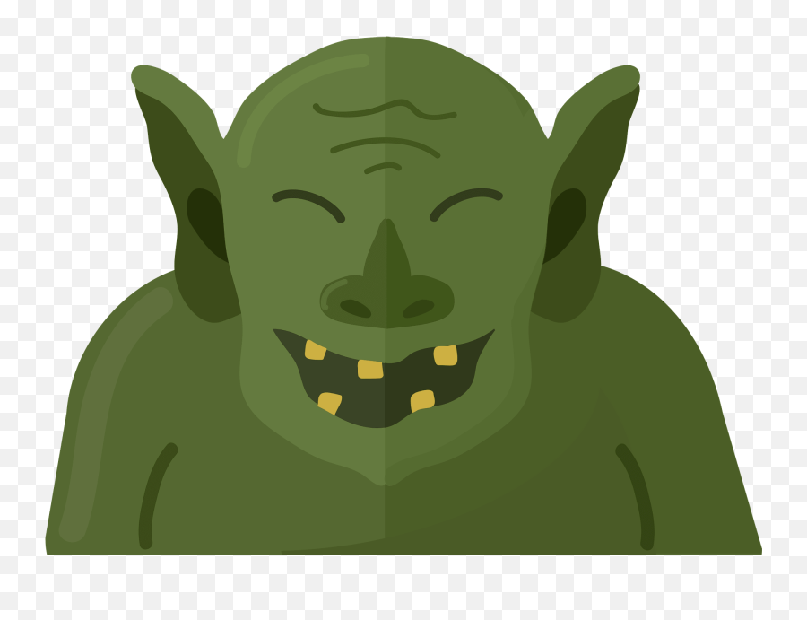 Troll Clipart - Demon Emoji,Orc Face Emoji
