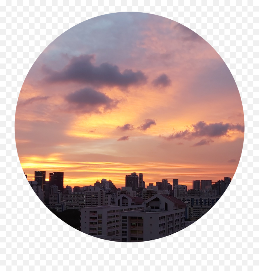 The Most Edited Chill Picsart - Sunset Sky Profile Picture Circle Emoji,Cities Skylines Emoticons