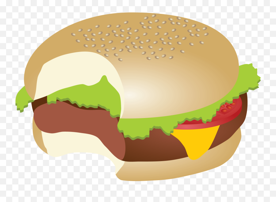 Download Hamburger Fast Food Veggie Submarine Hamburg - Burger With Bite Png Emoji,Submarine Emoji