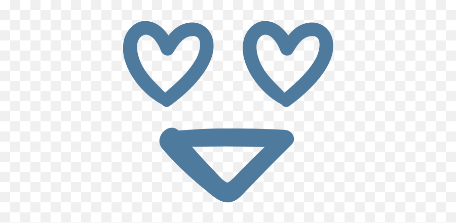 Emoji Emoticon Eyes Happy Heart In Love Smile Icon - Free Heart Eyes Doodle Png,Heart Eyes Emoji