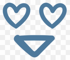 Emoji Emoticon Eyes Happy Heart In Love Smile Icon - Free Heart Eyes Doodle Png,Heart Eyes Emoji