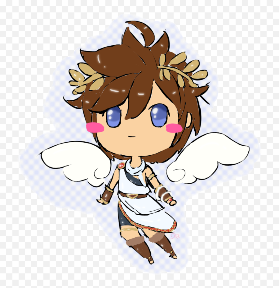 Go To Image - Kid Icarus Pit Chibi Clipart Full Size Kid Icarus Chibi Pit Emoji,Cyborg's Emotion Teen Titans