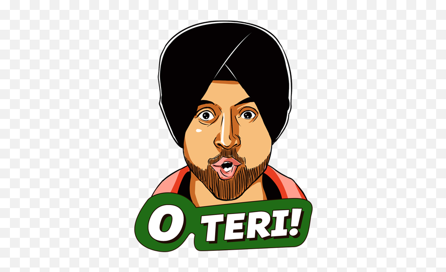 Diljit Dosanjh Stickers Now On Line Funny Faces Quotes - Diljit Dosanjh Stickers Emoji,Emoji Keyboard Not Astrology