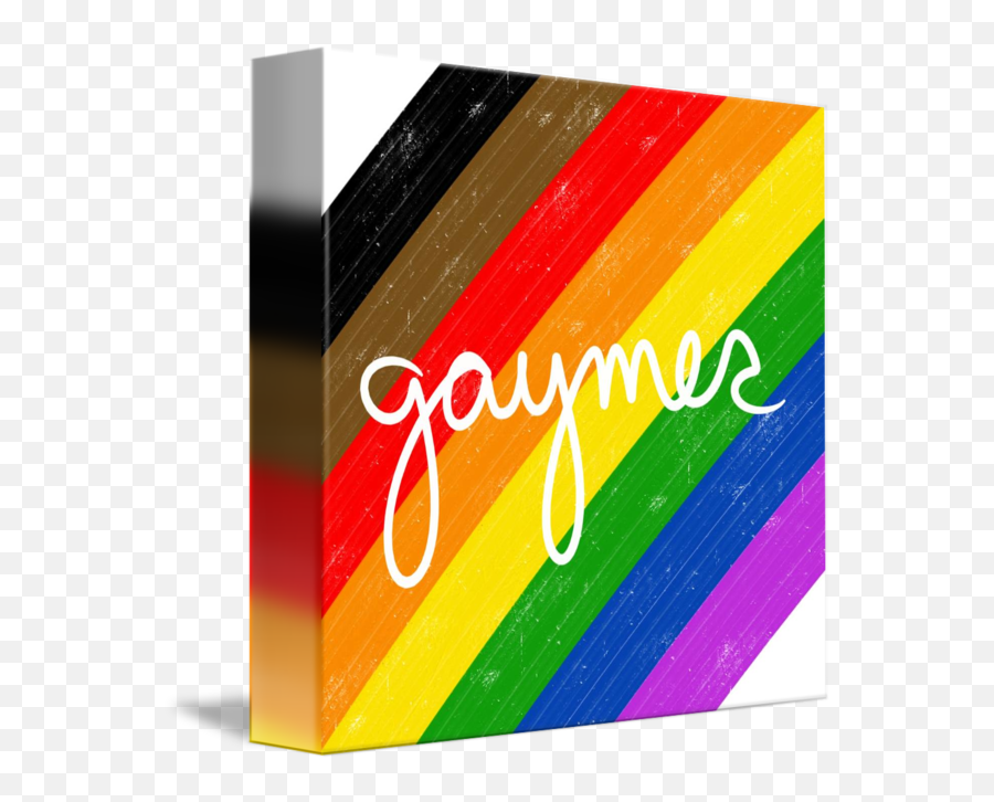 Rainbow Gaymer Pride - Horizontal Emoji,Emotion Art Abstract Pride