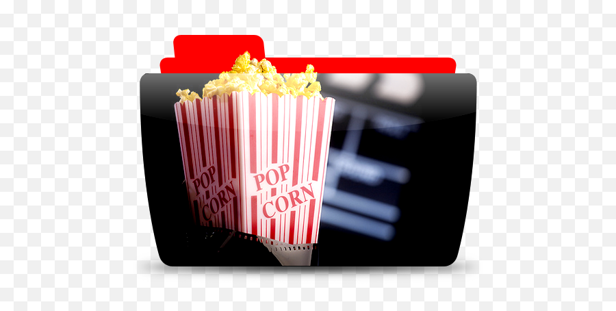 Popcorn Folder File Free Icon Of Colorflow Icons Emoji,Movie Popcorn Emoticon For Facebook