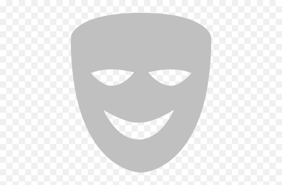 Silver Comedy Mask Icon - Free Silver Mask Icons Emoji,Laugh Emoticon During Tragedy