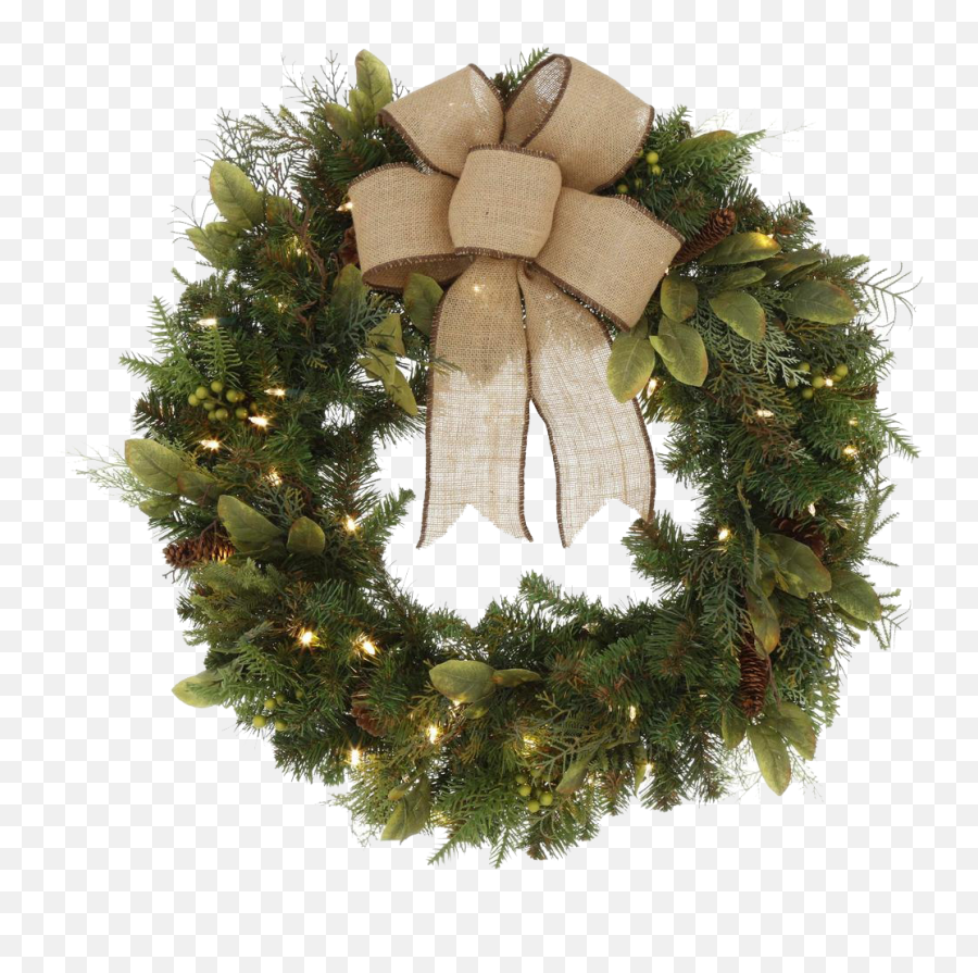 Christmas Wreath Png Picture Png Mart Emoji,Christmas Kissing Emojis