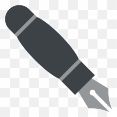 Text Style Black Nib Big Picture In Hd And Unicode Emoji,Variation Selctor Emoji