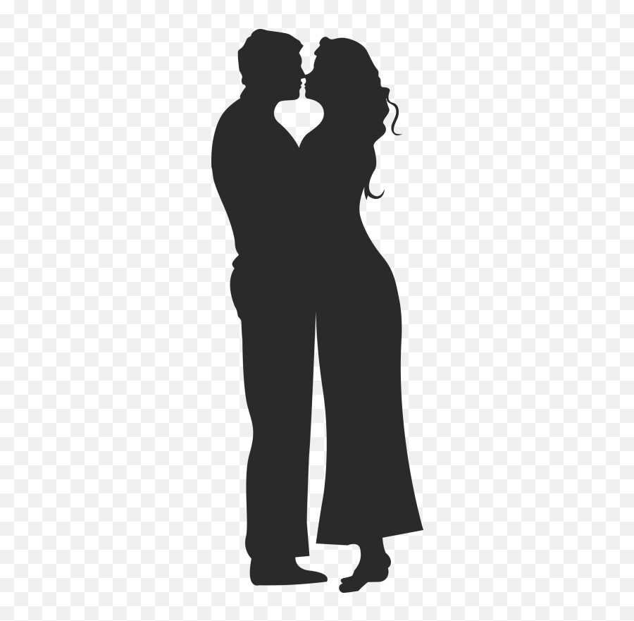 Silhouette Couple Romance Film - Silhouette Png Download Emoji,Standing Person Emoji