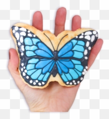 Custom Pick - Acookie Funny Face Bakery Emoji,Blue Butterfly Emoji Mean