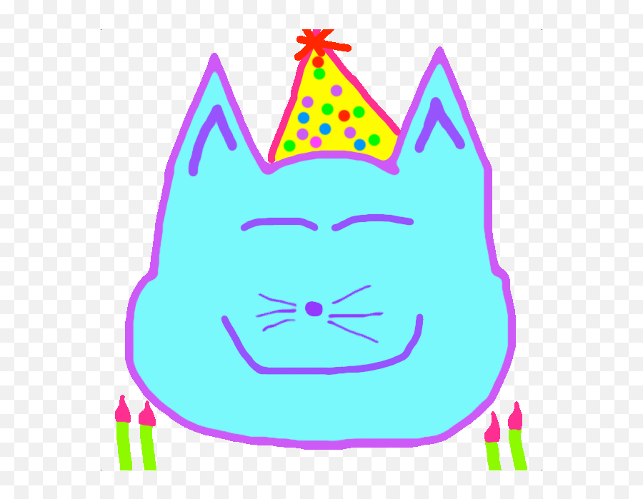 Emoji Kitty - Animated Cat Emojis Stickers By Rodney Rumford Party Hat,Animated Cat Emoji
