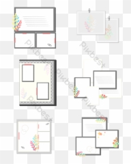 European And American Scrapbook Photo Layout Template - Horizontal Emoji,Emoticon Scrapbook