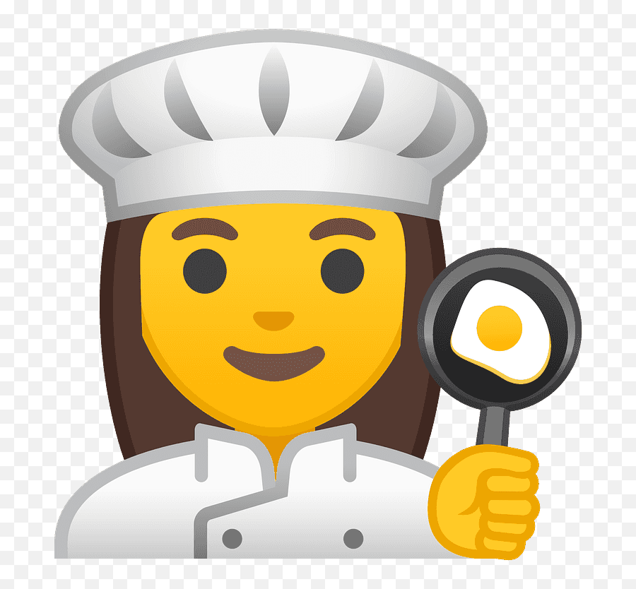 Woman Cook Emoji Clipart - Cook Emoji,Chef Hat Emoji