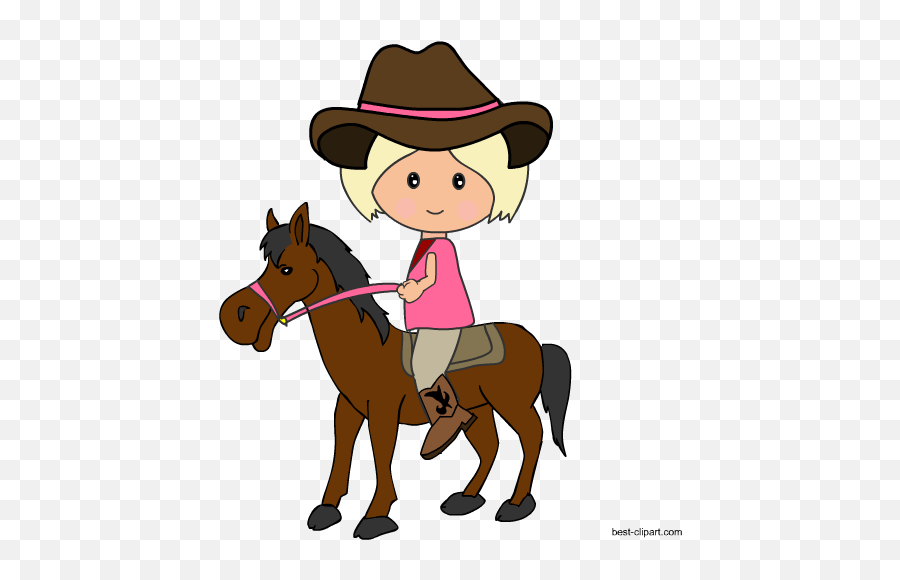Western Cowboy Cowgirl Free Clip Art - Halter Emoji,Cowgirl Emoji