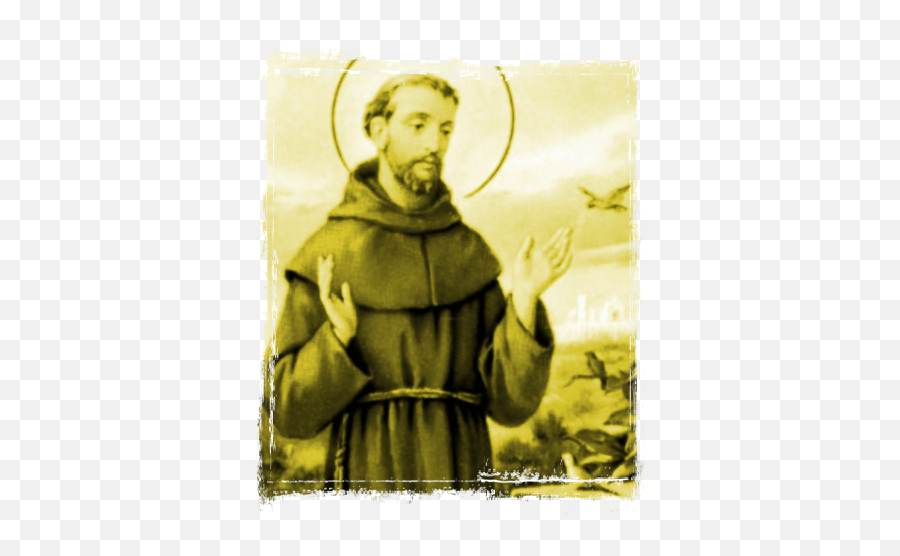 St Francis Of Assisi With Peace Png - St Francis Of Assisi Free Emoji,Pope Francis Emoji