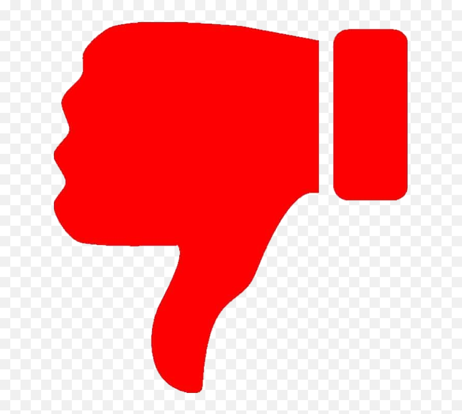 Download Dislike Png - Red Thumbs Down Png Png Image With No Emoji,Thumbs Down Emoji Transparent