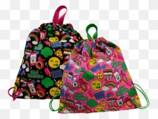 Girl Scout Emote Drawstring Bag - For Teen Emoji,Emoji Drawstring Backpacks