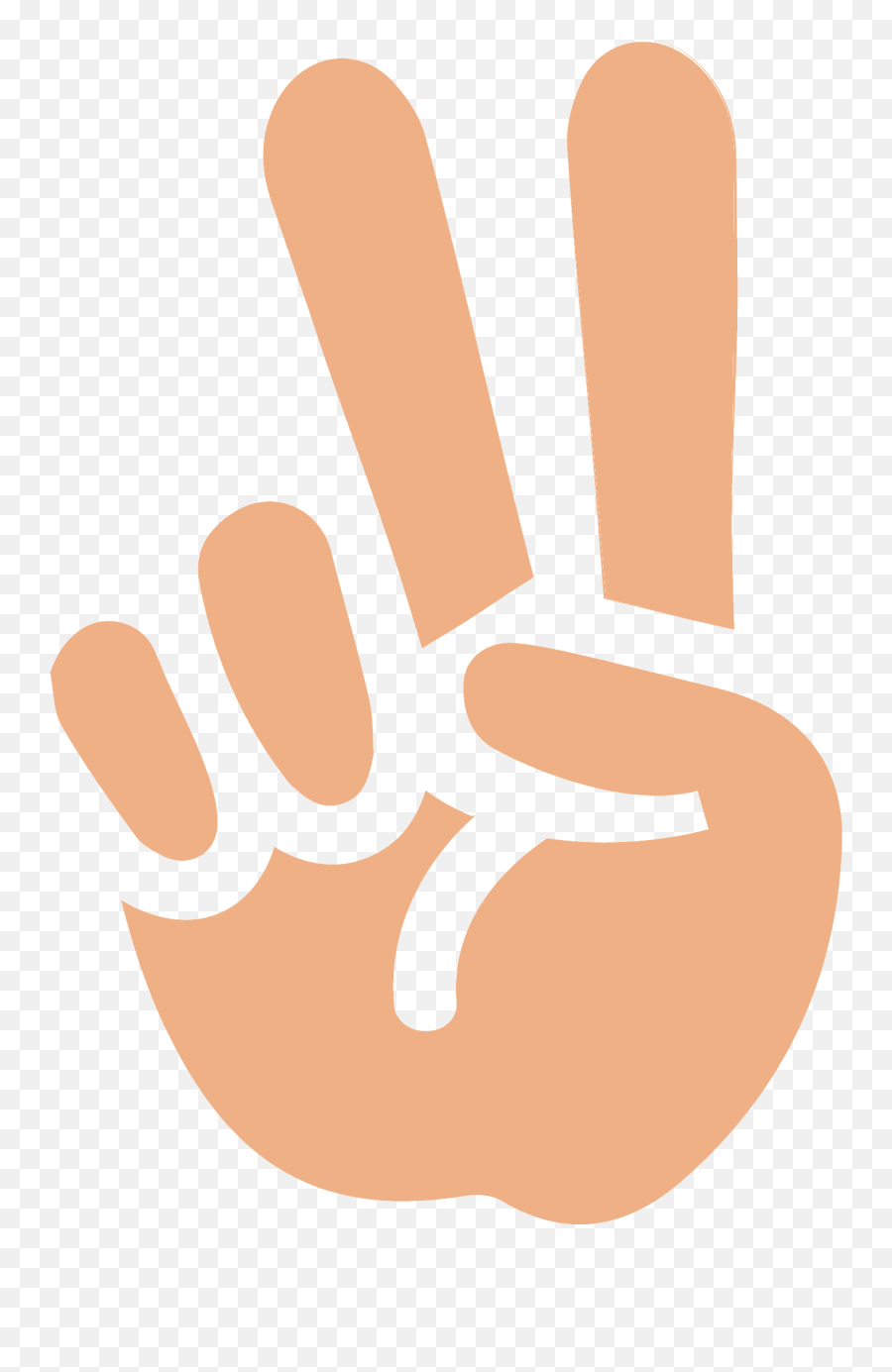 Victory Hand Emoji Clipart Free Download Transparent Png,Peace Sign Emoji