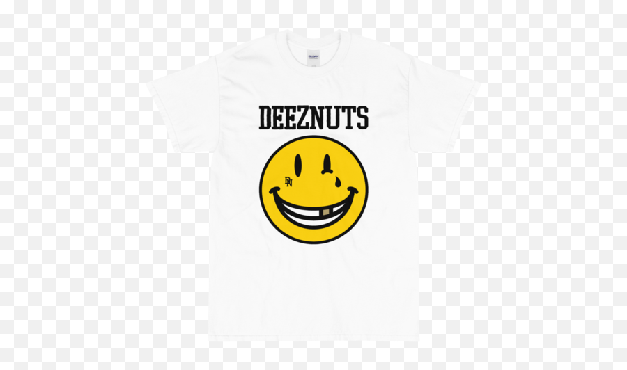 T - Deez Nuts Emoji,Lopsided Smile Emoticon