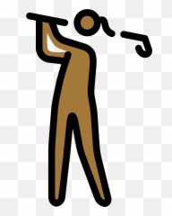 Woman Golfing Emoji Clipart Free Download Transparent Png - Language,Different Kinds Of Emojis To Down Loads