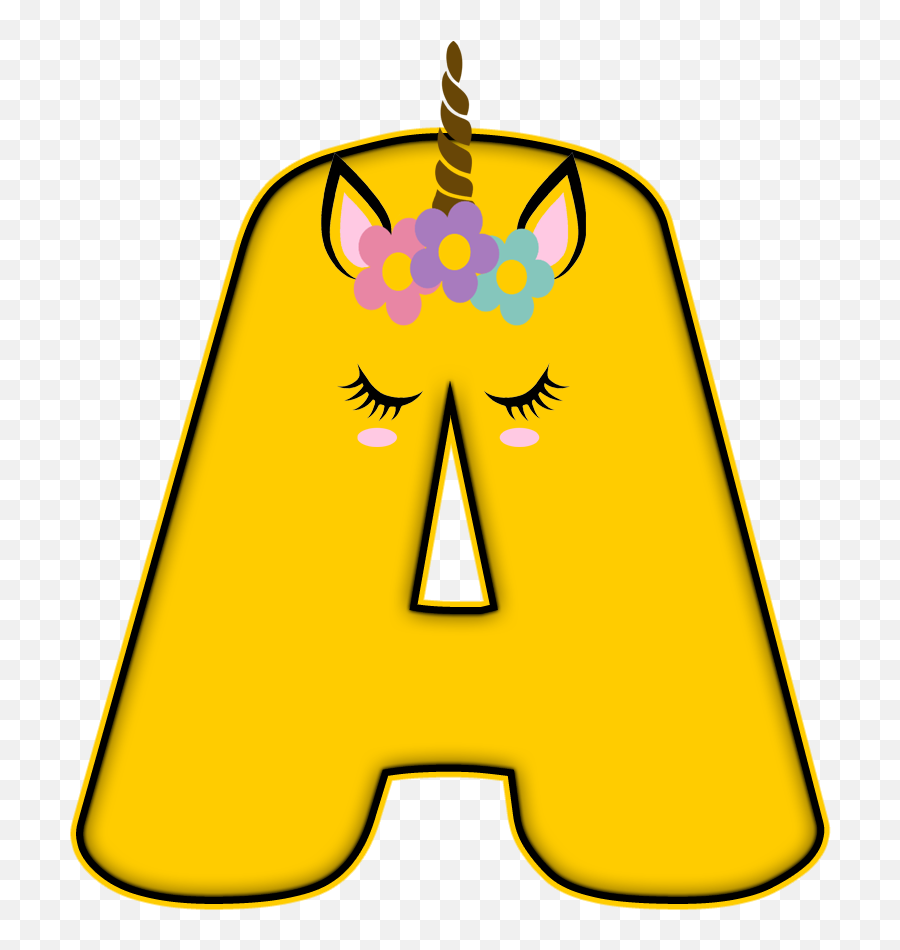 Alphabet Templates - Alfabeto Unicornio Emoji,Color Cone Of Emotion