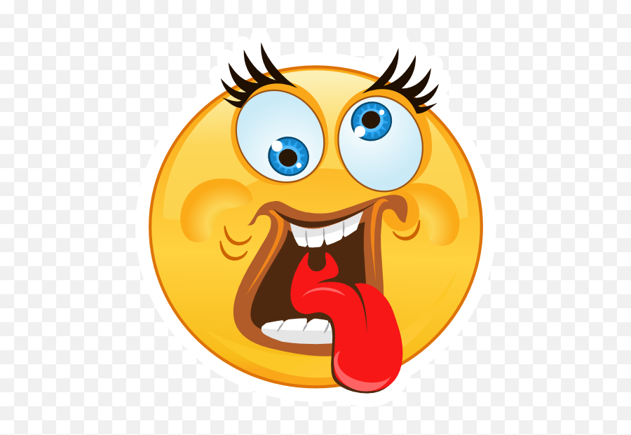 Crazy Cross Eyed Tongue Out Emoji Sticker - Eyes Crossed Tongue Out Emoji,Cross Emoji