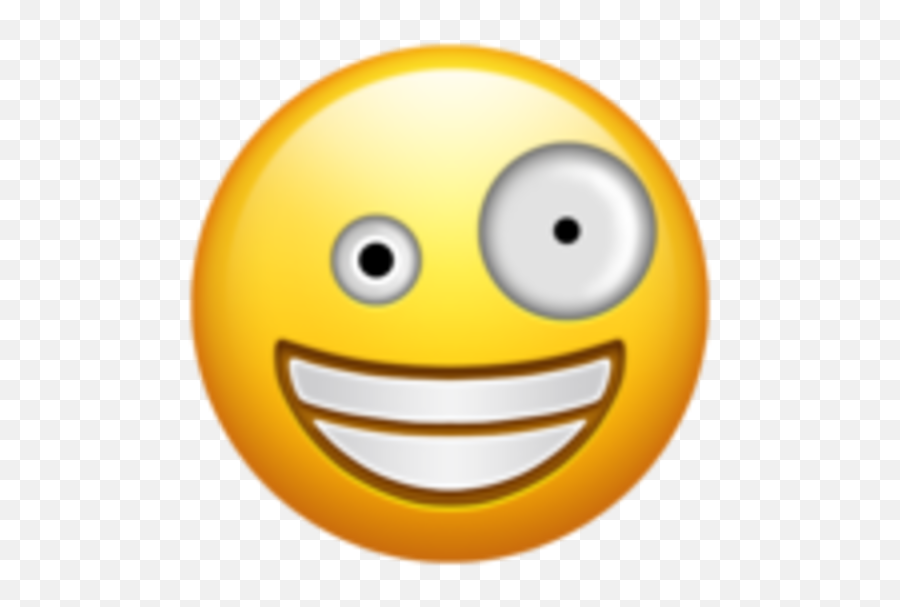 54 Grinning Face With One Large And One Small Eye - Insane Emoji,Encouraging Japanese Emoticons