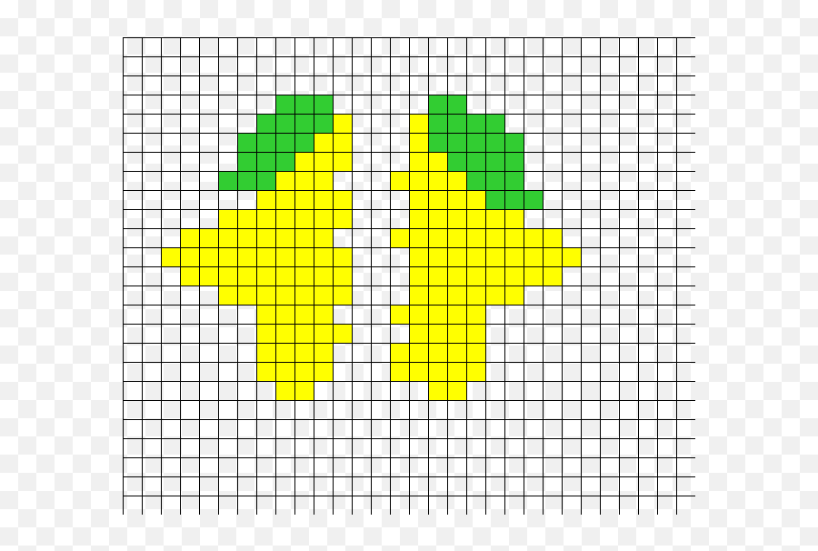 Paopu Fruit Friendship Perler Perler - Cross Stitch Heart Pattern Emoji,How To Make A Paopu Fruit Emoticon