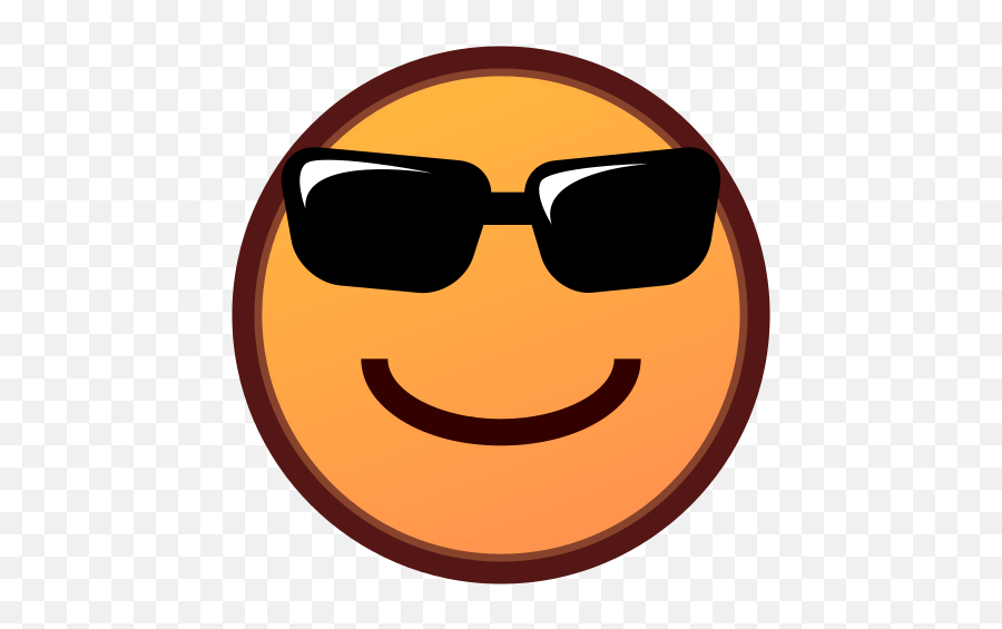 Smiling Face With Sunglasses Id 12236 Emojicouk - Emojidex,Emoji With Sunglasses