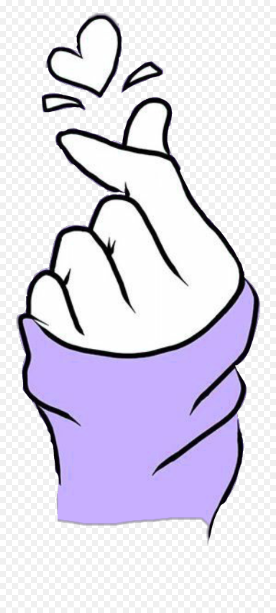 Love Kpop Heart Purple Bts Freetoedit - Snapping Bts Love Drawing Hand Emoji,Kpop Pubg Emoji