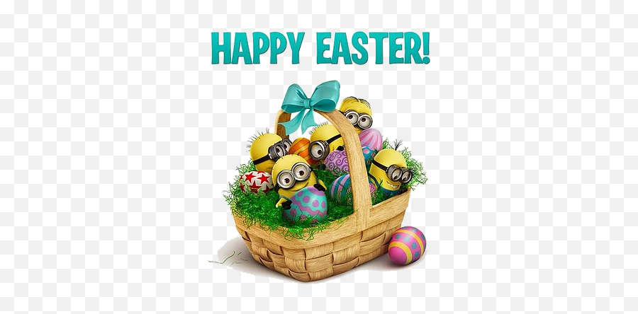 Dirk Starfishgames - Happy Easter Minions Emoji,Emoticon Kiss Easter Basket