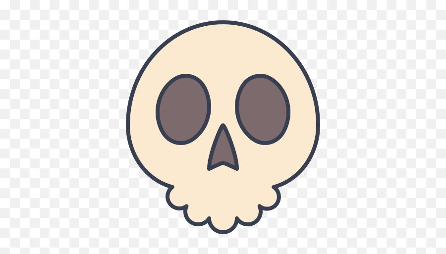 Cute Skull Free Icon Of Trick Or Treat - Skull Png Cute Emoji,Cute Emoticons Spaz