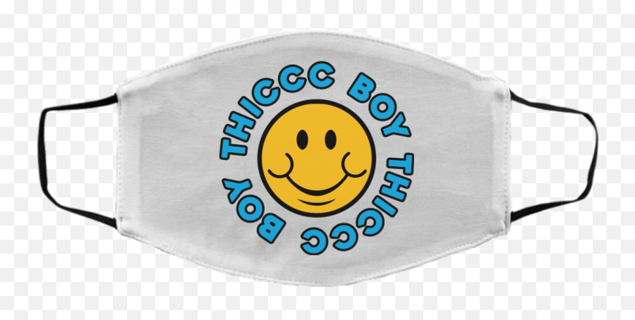 Thicc Boy Brendan Schaub Merch Thiccc Boy Smiley Face Mask - Smiley Thiccc Boy Thiccc Boy Shirt Emoji,N.e. Patriots Emoticons