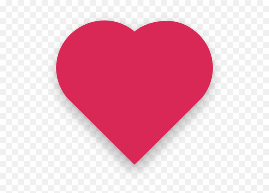 Coração Rosa Com Imagem Vetorial De Sombra Ligeira - Discord Vector Heart Emoji,Transparent Discord Heart Emoji