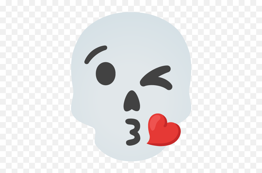 Emoji Mashup Bot On Twitter Kissing - Heart Skull U003du2026 Fictional Character,Unsure Emojis