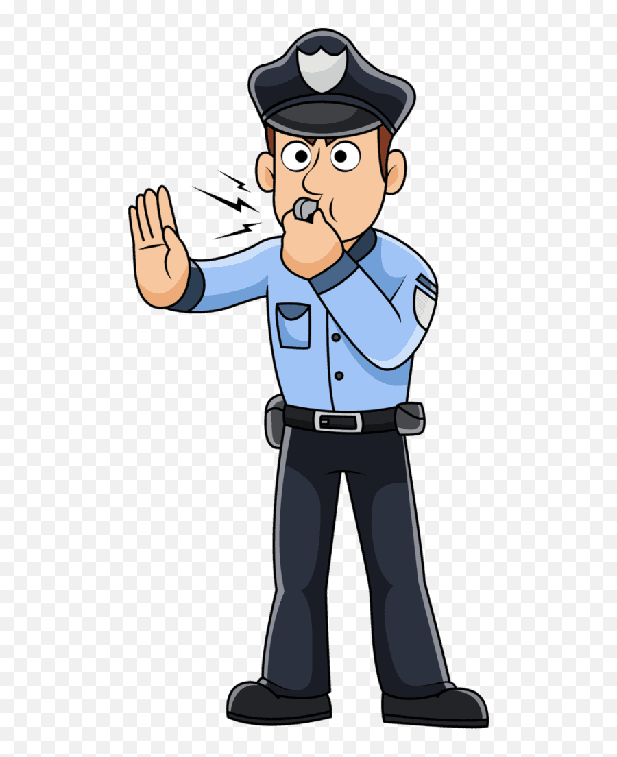 Is Authoritative Parenting The Best Parenting Style - Male Police Officer Cartoon Emoji,Repress Emotions Cartoon