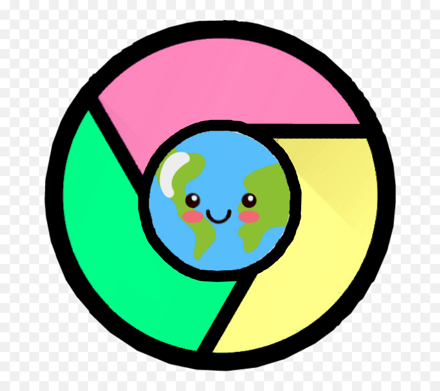 Kawaii Internet Chrome Icon Sticker By Jessica - Internet Icon Png Cute Emoji,Apple Emoji On Chrome