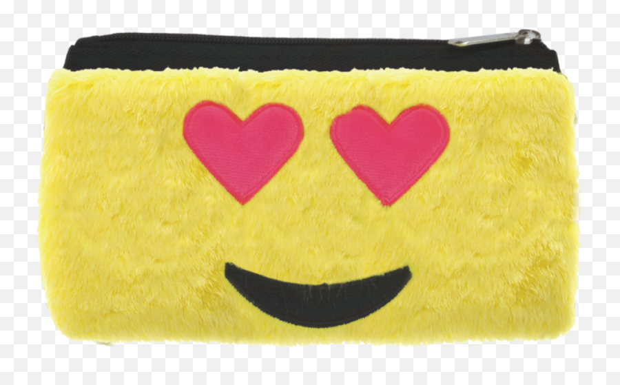 Heart Eyes Emoji Furry Pencil Case - Pencil Case Emoji,Heart Eyess Emoji