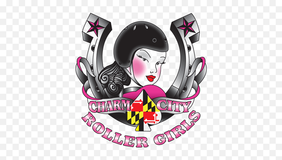 Route One Apparel - Charm City Roller Girls Logo Emoji,Umd Testudo Emoticon