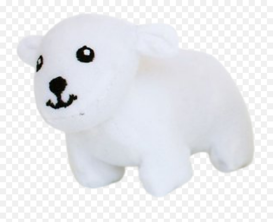 Zippy Polar Bear Miniz Toy - Solid Emoji,Plushi Miniz Emojis