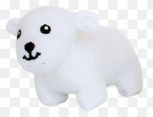 Zippy Polar Bear Miniz Toy - Solid Emoji,Plushi Miniz Emojis