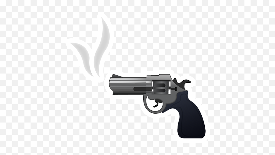 Emoji Handgun Revolver Pistol - Iphone Gun Emoji Transparent,Gun Emoji Png