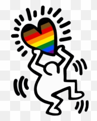 Keith Haring Wallpaper Iphone X Keith Haring Keith Haring - Keith Haring Heart Transparent Background Emoji,Michelangelo David Emotions